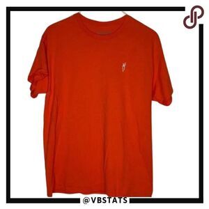Carrots Bright Orange Short‎ Sleeve 100% Cotton T-Shirt in Size Large with Logo